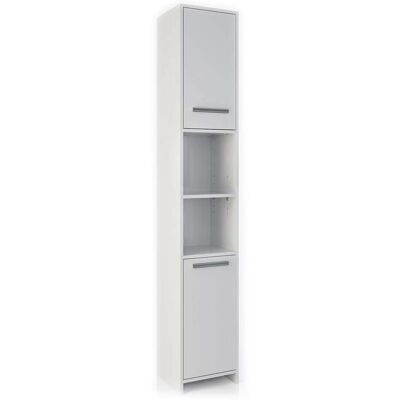 Vicco Kiko Weiß Badezimmer Schrank - 30x30x190cm Vicco Kiko Weiß Badezimmer Schrank - 30x30x190cm