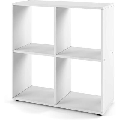 Vicco Tetra Separador de ambientes - Estantería blanca con 4 compartimentos Vicco Tetra Separador de ambientes - Estantería blanca con 4 compartimentos