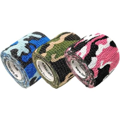 LisaCare - FingerAdhesiveBandage - 5cm x 4.5m - Mix mimetico - Bandage LisaCare - FingerAdhesiveBandage - 5cm x 4.5m - Mix mimetico - Bandage