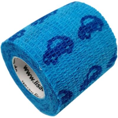 LisaCare - Benda coesiva 5cm Auto Blu 4 pz - Blu - Cerotto adesivo LisaCare - Benda coesiva 5cm Auto Blu 4 pz - Blu - Cerotto adesivo