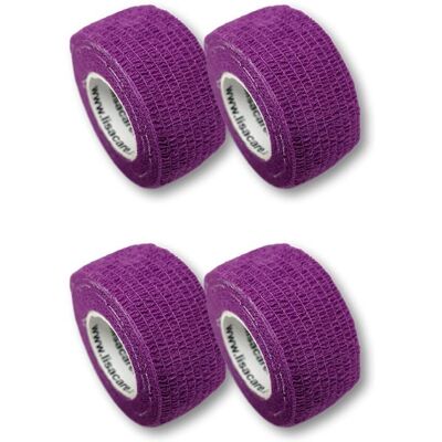 LisaCare - cerotti per dita 2,5cmx4,5m - viola - 2,5 cm x 4,5 m - Bandage LisaCare - cerotti per dita 2,5cmx4,5m - viola - 2,5 cm x 4,5 m - Bandage