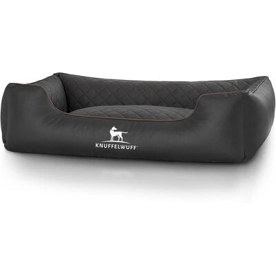 Knuffelwuff Lit pour chien en cuir - Grand et élégant - Publicité Knuffelwuff Lit pour chien en cuir - Grand et élégant - Publicité