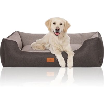 Knuffelwuff - Luke - Grau Velours - XL 105x75cm - Hundebett Knuffelwuff - Luke - Grau Velours - XL 105x75cm - Hundebett