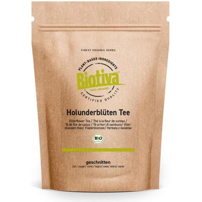 Biotiva Thé Bio de Fleurs de Sureau - Tisane - Publicité Biotiva Thé Bio de Fleurs de Sureau - Tisane - Publicité