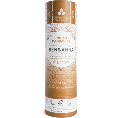 Ben & Anna - Indian Mandarine - 60 g - Soda - Deodorant Ben & Anna - Indian Mandarine - 60 g - Soda - Deodorant