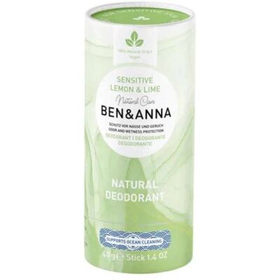 Ben&Anna Sensitive Lemon & Lime Desodorante en barra 40g Ben&Anna Sensitive Lemon & Lime Desodorante en barra 40g