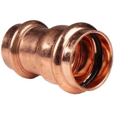 PIPETEC - Kupfer Pressfitting Reduzierstück 28 x 22 mm - 28 x 22 mm - V+M-Kontur - Fitting PIPETEC - Kupfer Pressfitting Reduzierstück 28 x 22 mm - 28 x 22 mm - V+M-Kontur - Fitting