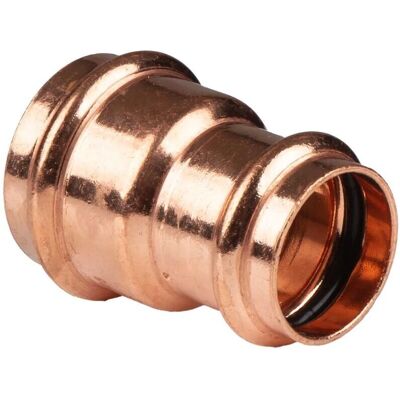 PIPETEC - 35x28 mm Kupfer-Pressreduzierstück - Kontur - DVGW PIPETEC - 35x28 mm Kupfer-Pressreduzierstück - Kontur - DVGW