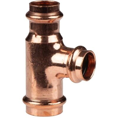 PIPETEC T-Stück 28x22x22 mm - Copper press fitting PIPETEC T-Stück 28x22x22 mm - Copper press fitting