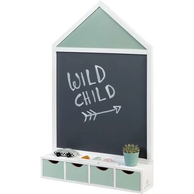 MUSTERKIND Juncus Weiß/Mint Wandtafel - Kindertafel MUSTERKIND Juncus Weiß/Mint Wandtafel - Kindertafel