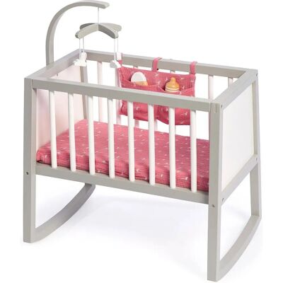 MUSTERKIND Viola - Puppenwiege, Grau/Weiß/Altrosa - Kindermöbel MUSTERKIND Viola - Puppenwiege, Grau/Weiß/Altrosa - Kindermöbel