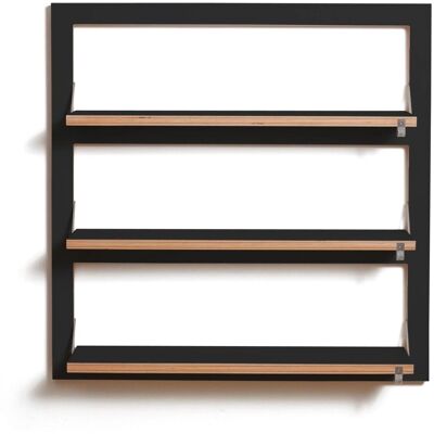 Étagère Fläpps Ambivalenz - 80x80cm - Noir - Rangement modulaire compact - Publicité Étagère Fläpps Ambivalenz - 80x80cm - Noir - Rangement modulaire compact - Publicité