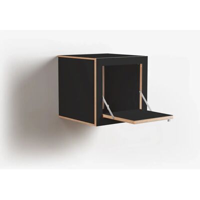 Ambivalenz - Table de chevet Fläpps Box - Noir - En bouleau mural 40x40x40cm - Publicité Ambivalenz - Table de chevet Fläpps Box - Noir - En bouleau mural 40x40x40cm - Publicité