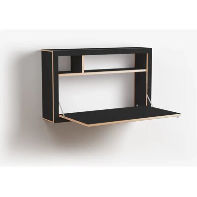 Ambivalenz - Bureau en placage de bouleau noir - 100x60x20cm - Publicité Ambivalenz - Bureau en placage de bouleau noir - 100x60x20cm - Publicité