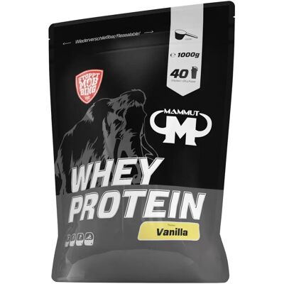 Mammut Whey Protein Vanilla Poudre 1000 g - Whey Protein - Publicité Mammut Whey Protein Vanilla Poudre 1000 g - Whey Protein - Publicité