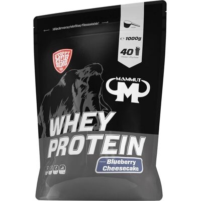 Mammut MM Whey Protein Blueberry Cheesecake Pulver 1000 g Mammut MM Whey Protein Blueberry Cheesecake Pulver 1000 g