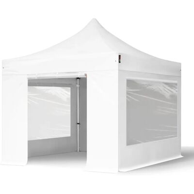 Toolport 3x3m PES 800 Pop Up Gazebo PROFESSIONAL Aluminium 40 mm - mit Seitenwänden mit Fenstern Toolport 3x3m PES 800 Pop Up Gazebo PROFESSIONAL Aluminium 40 mm - mit Seitenwänden mit Fenstern
