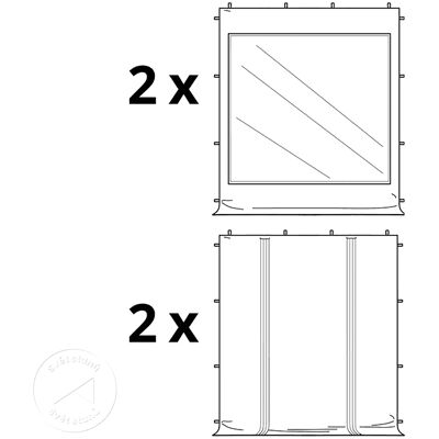 Toolport 3x3m PVC 850 Pop-up tuinhuisje Wit - Pop-up tuinhuisje Toolport 3x3m PVC 850 Pop-up tuinhuisje Wit - Pop-up tuinhuisje