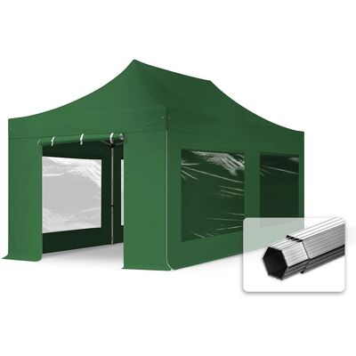 Toolport 3x6m Professionell Aluminium Pop Up Paviljong - Vattentät, Mörkgrön Toolport 3x6m Professionell Aluminium Pop Up Paviljong - Vattentät, Mörkgrön