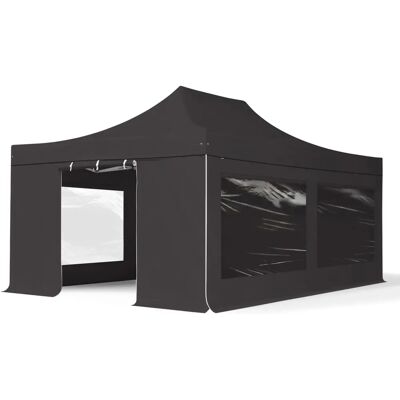 Toolport 4x6m PVC 850 Pop Up Gazebo Professionell Aluminium 50 mm - Svart Toolport 4x6m PVC 850 Pop Up Gazebo Professionell Aluminium 50 mm - Svart