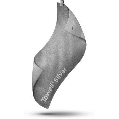 Stryve Towell+ Argent Gris - Serviette de Sport Unisexe - Publicité Stryve Towell+ Argent Gris - Serviette de Sport Unisexe - Publicité