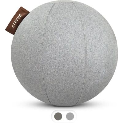 Stryve WOLLFILZ 70 cm - Palla da ginnastica - grigio chiaro Stryve WOLLFILZ 70 cm - Palla da ginnastica - grigio chiaro