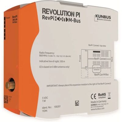 Kunbus Revpi Con M-Bus - Extension M-Bus sans fil - PR100281 Kunbus Revpi Con M-Bus - Extension M-Bus sans fil - PR100281