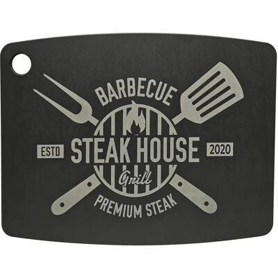 Jade Schneidebrett Steakhouse schwarz 37x27 cm - Küchenutensil Jade Schneidebrett Steakhouse schwarz 37x27 cm - Küchenutensil
