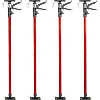 tectake Stütze 115-290cm, Rot, 4er Pack tectake Stütze 115-290cm, Rot, 4er Pack