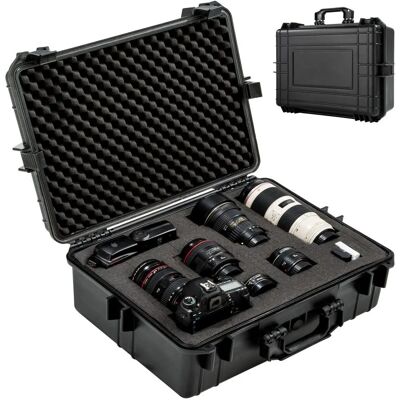 Černé tvrdé pouzdro na fotoaparát Tectake - 35L Černé tvrdé pouzdro na fotoaparát Tectake - 35L