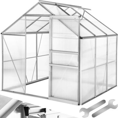 Serre en aluminium TecTake 190x185x195 cm - Résistante UV, accès piéton, Jardin - Publicité Serre en aluminium TecTake 190x185x195 cm - Résistante UV, accès piéton, Jardin - Publicité