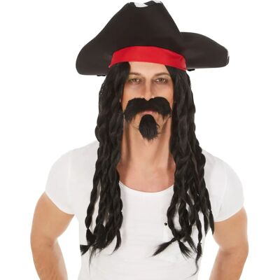 Dressforfun Captain Jack Wig - Pirate Costume Accessory Dressforfun Captain Jack Wig - Pirate Costume Accessory