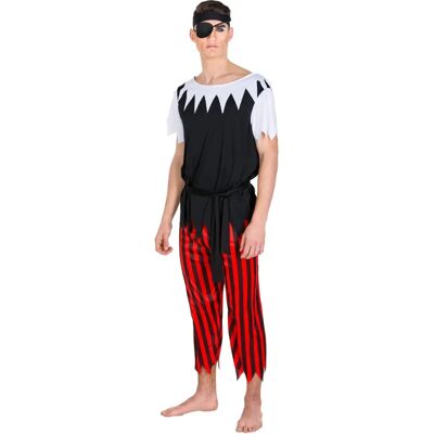 TecTake GmbH Pirate Costume - Black - Large TecTake GmbH Pirate Costume - Black - Large