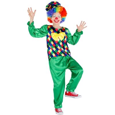 TecTake GmbH Freddy Clown Kids Costume - Green, Model 104 TecTake GmbH Freddy Clown Kids Costume - Green, Model 104