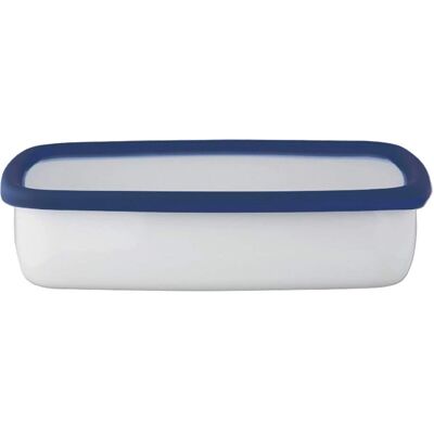 HoneyWare Flache Emaille Frischhaltedose - 1,6L - Lebensmittelaufbewahrung HoneyWare Flache Emaille Frischhaltedose - 1,6L - Lebensmittelaufbewahrung