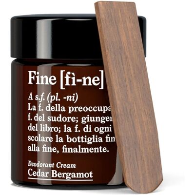Fine Cedar Bergamot Unisex Creme Deodorant - 30g Fine Cedar Bergamot Unisex Creme Deodorant - 30g