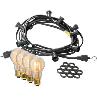 SATISFIRE - Illu-/Partylichterkette 20m - Schwarz SATISFIRE - Illu-/Partylichterkette 20m - Schwarz