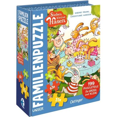 Oetinger Sieben kleine Hasen. Unser Familien-Puzzle - Puzzle Oetinger Sieben kleine Hasen. Unser Familien-Puzzle - Puzzle