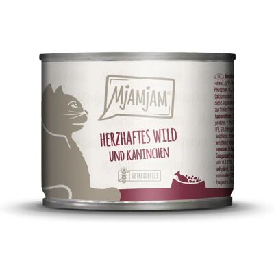 Karma dla kotów MJAMJAM Dziczyzna i Królik 6 x 200 g Karma dla kotów MJAMJAM Dziczyzna i Królik 6 x 200 g
