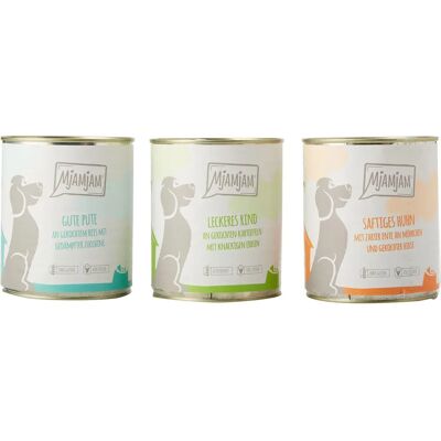 Becker MJAMJAM Mixpaket 6x800g - Hundenassfutter Becker MJAMJAM Mixpaket 6x800g - Hundenassfutter