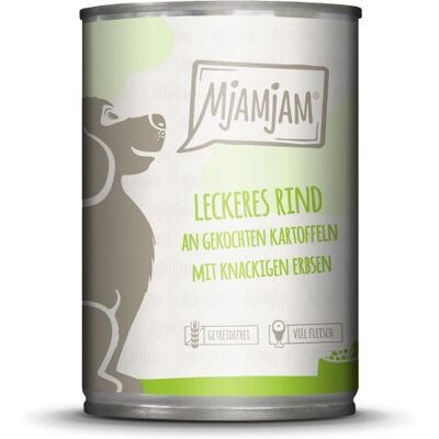 Nourriture humide pour chiens MjAMjAM 4260512870454 - Bœuf, Pomme de terre 400g Nourriture humide pour chiens MjAMjAM 4260512870454 - Bœuf, Pomme de terre 400g
