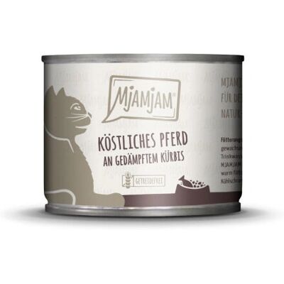 MjAMjAM mięso konia i dynia karma dla kotów - 200g MjAMjAM mięso konia i dynia karma dla kotów - 200g