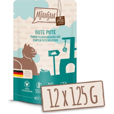 MjAMjAM Duck Cat Food - 12 x 125g - High Meat Content MjAMjAM Duck Cat Food - 12 x 125g - High Meat Content