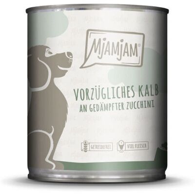 MjAMjAM 220886 Hundefoder - Kalv & Zucchini - Vollnassfutter MjAMjAM 220886 Hundefoder - Kalv & Zucchini - Vollnassfutter