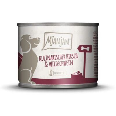Nourriture pour Chiens MjAMjAM - Haute teneur en viande - Sans céréales - 200g Nourriture pour Chiens MjAMjAM - Haute teneur en viande - Sans céréales - 200g