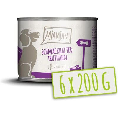 MjAMjAM Puten Karotten Hundefutter - Adult - Getreidefrei MjAMjAM Puten Karotten Hundefutter - Adult - Getreidefrei