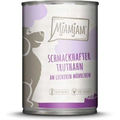 MjAMjAM indyk i marchewka mokra karma dla psów - 400g MjAMjAM indyk i marchewka mokra karma dla psów - 400g