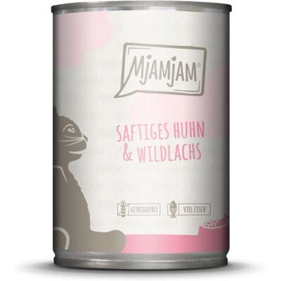 Comida húmeda para gatos MjAMjAM alemana - Alta en carne, sin cereales - 6 x 400g Comida húmeda para gatos MjAMjAM alemana - Alta en carne, sin cereales - 6 x 400g