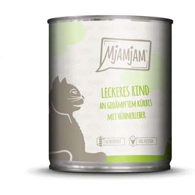 Karma dla kota MjAMjAM 11083 - Gotowana wołowina i dynia - 800g Karma dla kota MjAMjAM 11083 - Gotowana wołowina i dynia - 800g