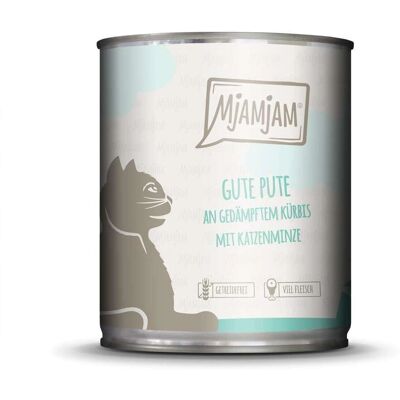 Katzenfutter - Mjamjam Pute Kürbis Fertigmahlzeit 800g Katzenfutter - Mjamjam Pute Kürbis Fertigmahlzeit 800g